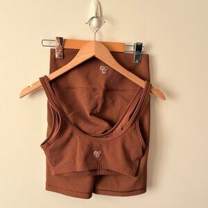 Aritzia TNA Butter TNA Life Bundle Set Brown Cognac Size Small